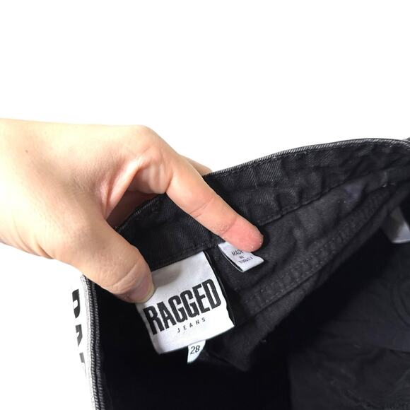 Ragged Priest Rook Checkered Dad Fit Jeans Straight Wide Leg High Rise Size 28 - Picture 8 of 8